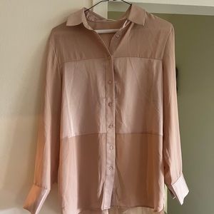 Pink button down